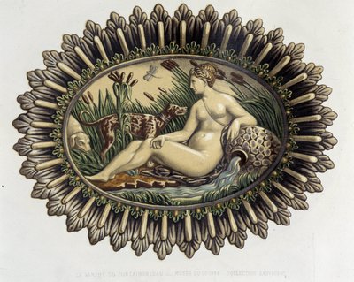 The Nymph of Fontainebleau - Ceramic Plate, in 