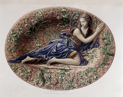Madeleine in the Desert - Ceramic Plate, in 
