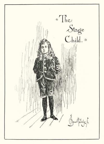 The Stage Child by Bernard (after) Partridge