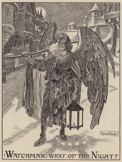 Watchman: What of the Night? (engraving) by Bernard (after) Partridge