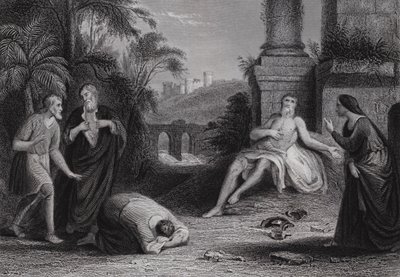 The Lord gave and the Lord hath taken away, blessed be the name of the Lord by Bernard (after) Picart