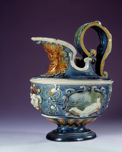 Aiguiere de Faience by Bernard (school of) Palissy