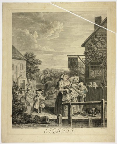Evening, plate three from The Four Times of Day by Bernard Baron