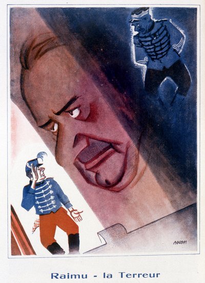 Raimu: The Terror - Illustration by Bernard Becan (Bernhard Kahn) in 
