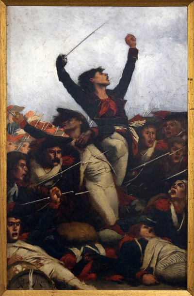 The Barricade, Scene of the Commune by Bernard Boutet de Monvel