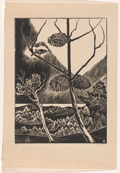 Pine Branch by Bernard Essers (signed by artist)