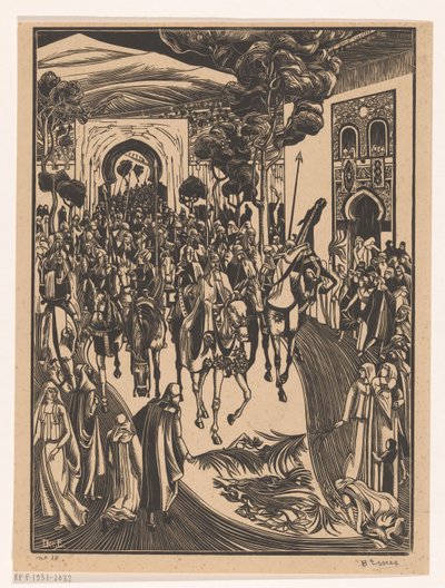Entry by Bernard Essers (signed by artist)