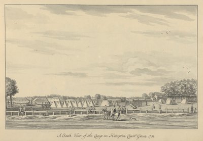 A South View of the Camp on Hampton Court Green by Bernard III Lens