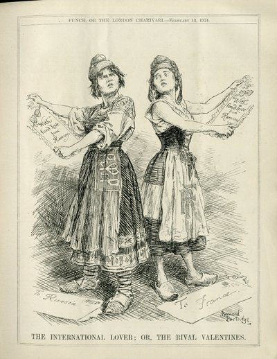 Illustration of Bernard Partridge in Punch by Bernard John Partridge