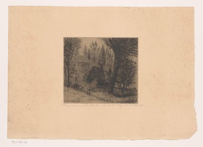 House in Landscape Near Moret-sur-Loing by Bernard Klene