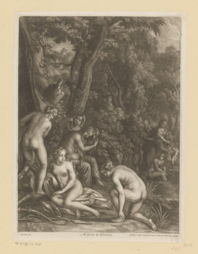 Actaeon and Diana by Bernard Lens (I)