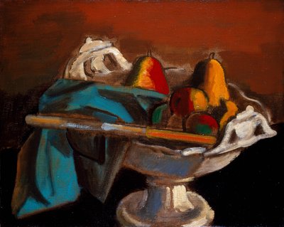 Still Life with a White Bowl by Bernard Meninsky