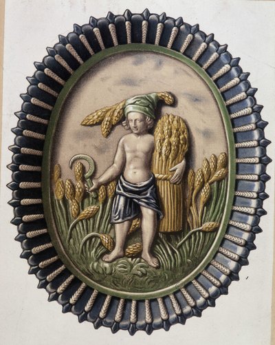 Reapers - Plate by Bernard Palissy by Bernard Palissy