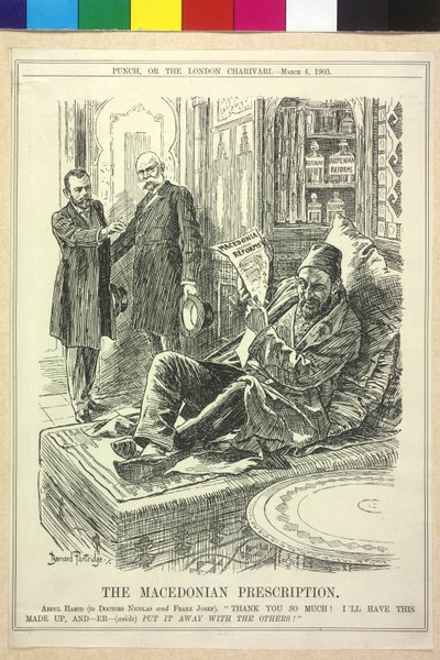 Caricature of Emperor Franz Joseph I and Nicholas II by Bernard Partridge