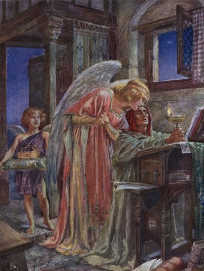 Scene from Rabbi Ben Ezra by Robert Browning by Bernard Partridge