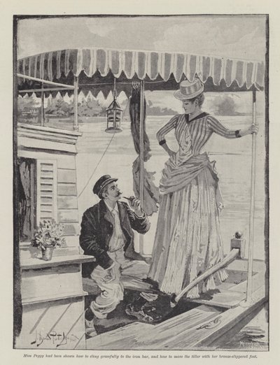 The Strange Adventures of a House-Boat, by William Black by Bernard Partridge