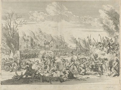 French Atrocities in Bodegraven and Zwammerdam, 1672 by Bernard Picart (workshop of)