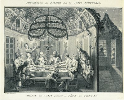 Jewish Meal During the Feast of the Tabernacles by Bernard Picart