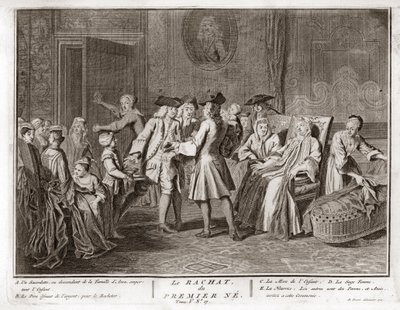 Judaism: The Tradition of the Redemption of the First-Born Son, Illustration of Ceremonies and Religious Customs of All the Peoples of the World by Bernard Picart (1723-1743) by Bernard Picart