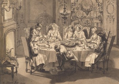 Meal during Jewish Passover with Portuguese Jews by Bernard Picart
