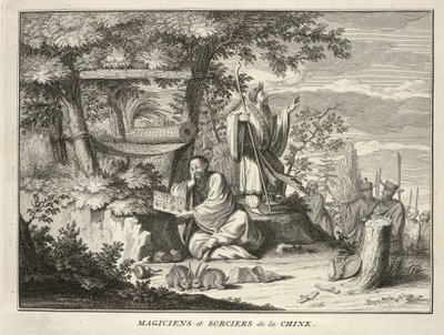 Magicians and Sorcerers of China, from Ceremonies and Religious Customs of All the Peoples of the World, Published 1736 by Bernard Picart