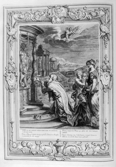 Oenus King of Calydon Makes a Sacrifice to the Gods by Bernard Picart