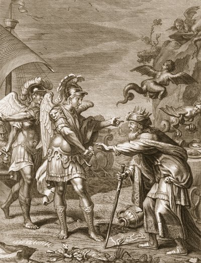Phineus is Delivered from the Harpies by Calais and Zethes by Bernard Picart
