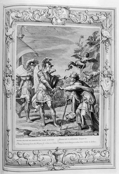 Phineus is Delivered from the Harpies by Calais and Zethes by Bernard Picart