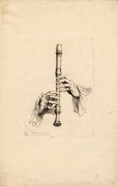 Recorder Players Hands by Bernard Picart