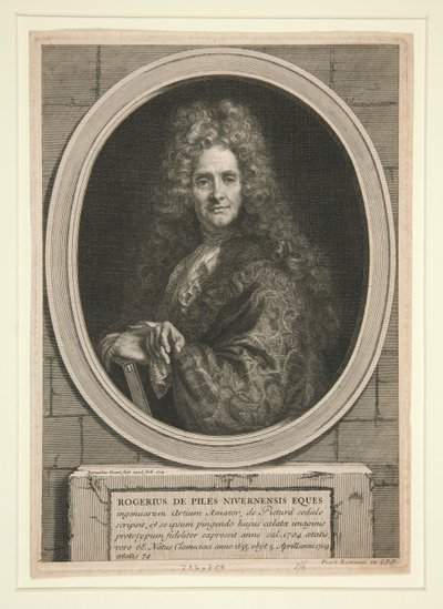 Untitled (Portrait of Roger de Piles) by Bernard Picart