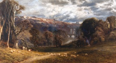 A View of Knaresborough by Bernard Walter Evans