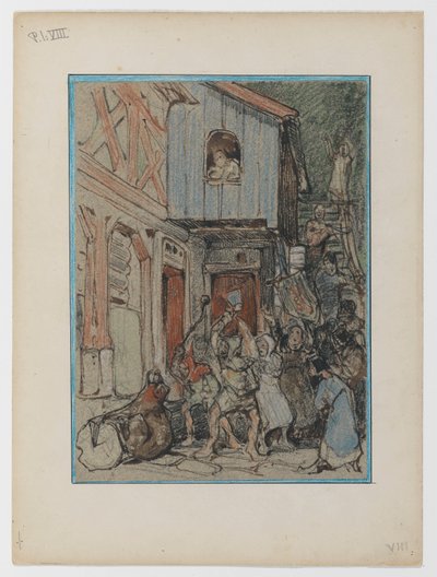 Brown Bear Attacked by Villagers by Bernard Willem Wierink