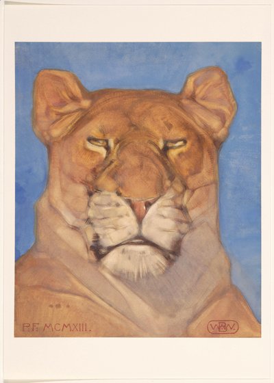 Head of a Lioness by Bernard Willem Wierink