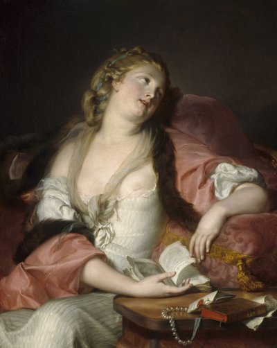 Lady Reading the Letters of Heloise and Abelard by Bernard d Agescy