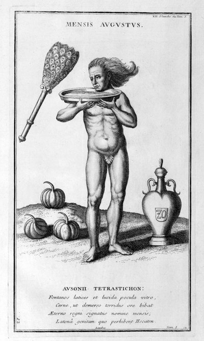A Representation of August by Bernard de Montfaucon