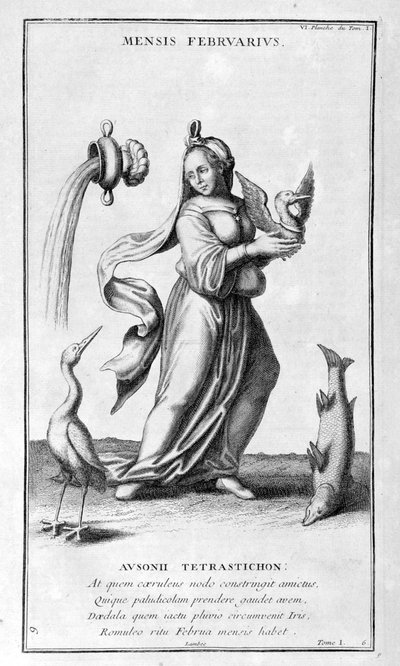 A Representation of February by Bernard de Montfaucon
