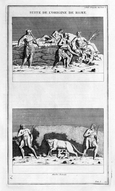 The Origin of Rome, 1757 by Bernard de Montfaucon