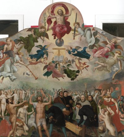 Last Judgment and the Burying of the Dead by Bernard van Orley (circle of)