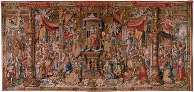 Flemish tapestry. Series The Honours. Faith. First tapestry in the series. Model Cartoonists from the circle of Bernard van Orley and Jan Gossaert. Manufacture Pieter van Aelst, Brussels. Ca 1550 by Bernard van Orley