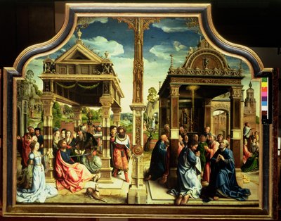 St. Thomas and St. Matthew Altarpiece, centre panel of triptych depicting scenes from the lives of the two saints including St. Thomas