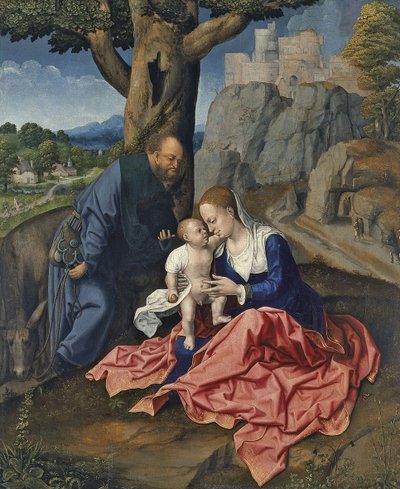 The Rest on the Flight into Egypt by Bernard van Orley