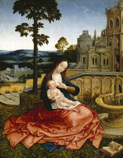 The Virgin and Child by a Fountain by Bernard van Orley