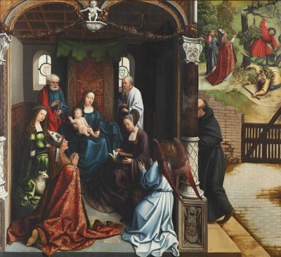 Virgin and Child Adored by Saint Martin by Bernard van Orley