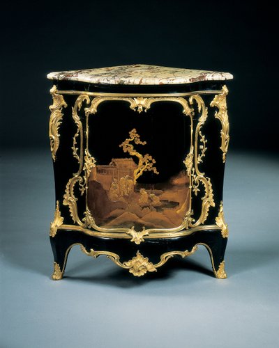 One of a pair of Louis XV encoignures by Bernard van Risenburgh II