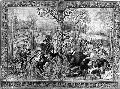 The Hunts of Maximilian, Capricorn: The Boar Hunt, 1521-33 by Bernard van after Orley