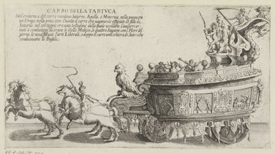 Triumphal Chariot of the Sienese District Tartuca by Bernardino Capitelli