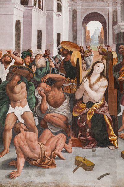 Detail of The Martyrdom of Saint Catherine by Bernardino Lanino