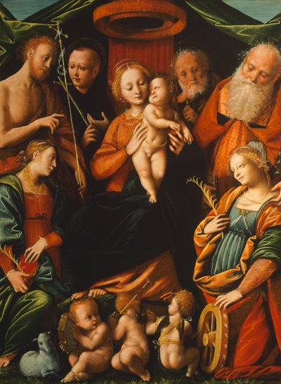 Madonna with Child and Saints by Bernardino Lanino