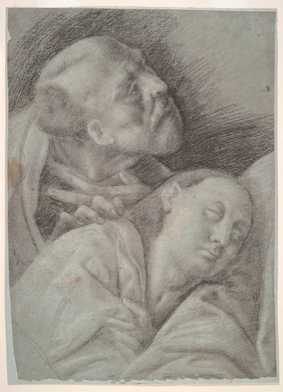 Two Apostles, study for The Last Supper by Bernardino Lanino