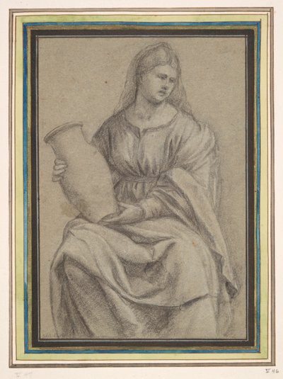 Woman Holding a Vase by Bernardino Licinio